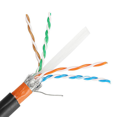 PVC 재킷과 야외 23AWG Cat5e 랜 케이블 Cat6 Cat6A Cat7 Cat7A