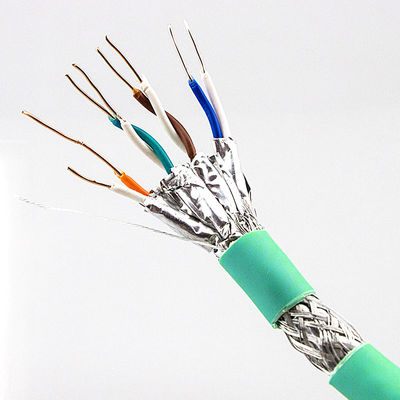 23AWG 네트워크 Cat6a 랜 케이블 이중 실드 STP SFTP 이더넷