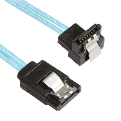 곧은 SATA 3 코드에 일직선형의, 8 인치 청색 SATA 3 연장 케이블