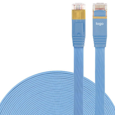 안정되어 있는 600MHz 고양이 7 이더네트 케이블 편평한, BC 파란 실제적인 Cat7 SFTP 케이블