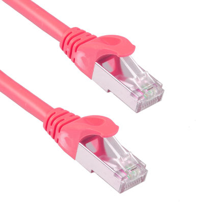 직접적 매장 6 Ft Cat7 패치 코드 과중한 업무는 26AWG 10Gb 빨강을 방수 처리합니다