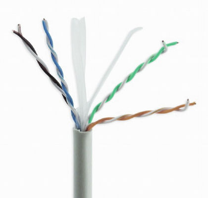 회색 CCA Cat6a 단단한 케이블, 고속 10Gbps 케이블 Cat6a UTP