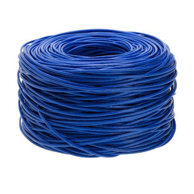 실용적 순동 Cat6 케이블, 0.57 밀리미터 CAT6 FTP 케이블을 청색화합니다