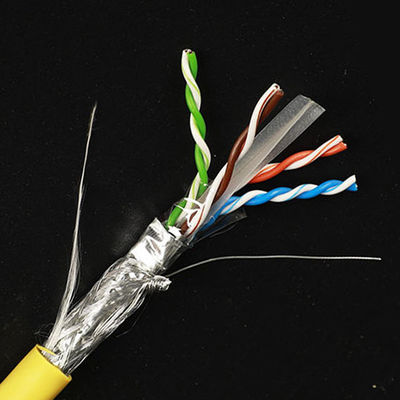 LSZH 23AWG Cat6 쉴드된 케이블 STP SSTP 고성능 순수한 나동선