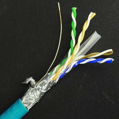 LSZH 23AWG Cat6 쉴드된 케이블 STP SSTP 고성능 순수한 나동선