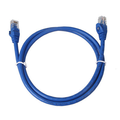 8P8C 연결기와 24AWG 푸른 Cat6 패치 코드 BC7/0.2 UTP PVC 재킷