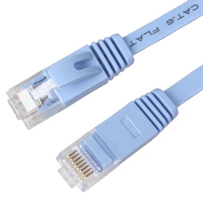 컴퓨터를 위한 평평한 Cat8 Cat7 Cat6 패치 코드 1Gbps 솔리드 하이 고속