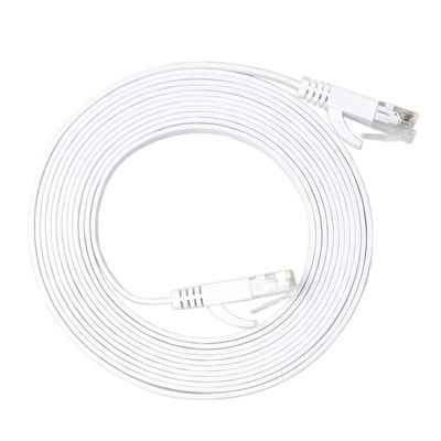 동영상과 모뎀 Cat6 단단한 평평한 패치 케이블 고속도 30 AWG