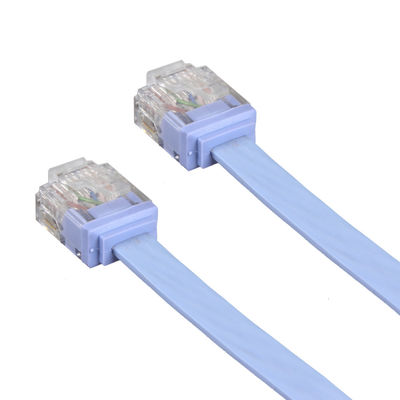 컴퓨터를 위해 비바람에 견디는 UV 저항하는 편평한 Cat6 이더네트 케이블