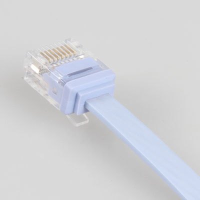 컴퓨터를 위해 비바람에 견디는 UV 저항하는 편평한 Cat6 이더네트 케이블