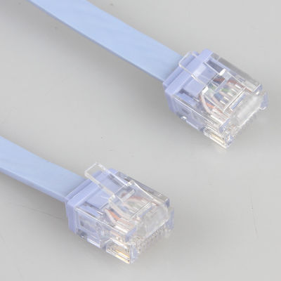 컴퓨터를 위해 비바람에 견디는 UV 저항하는 편평한 Cat6 이더네트 케이블
