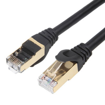 10 기가비트 Cat6a는 패치 케이블 STP RJ45 100W 포 스테이블을 보호했습니다