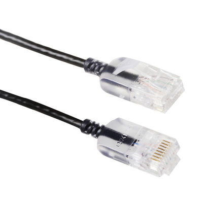 스네그리스 호리호리한 실행 Cat6a 패치 코드 RJ45 UTP 순수한 나동선 10G 30AWG