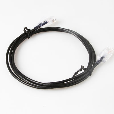 스네그리스 호리호리한 실행 Cat6a 패치 코드 RJ45 UTP 순수한 나동선 10G 30AWG