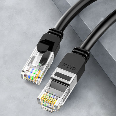 RJ45 연결관을 가진 OEM 24AWG Cat6 랜 케이블 접속 코드 BC7 0.2 UTP PVC 재킷