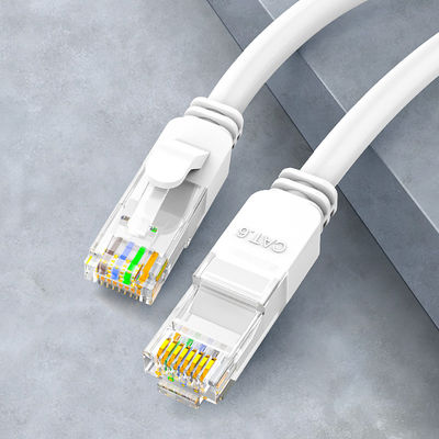 RJ45 연결관을 가진 OEM 24AWG Cat6 랜 케이블 접속 코드 BC7 0.2 UTP PVC 재킷