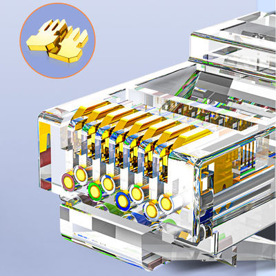 100W PoE+ RJ45 케이블 이더넷 Cat6, 푸른 Cat6 기가비트 Ethernet 케이블