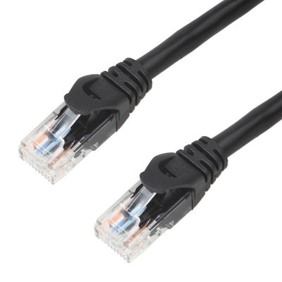 CMG 모듈 플러그 연결기와 검은 LSZH UTP Cat6a 랜 케이블