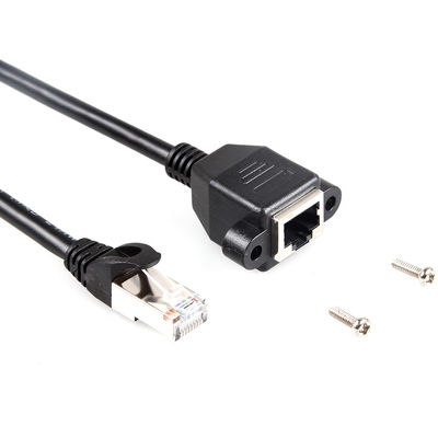 스크루 패널 마운트와 안정적 Cat 6a 보호해야 하는 Ethernet 케이블, RJ45 연장 케이블