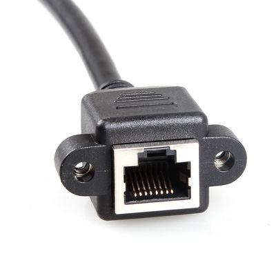 스크루 패널 마운트와 안정적 Cat 6a 보호해야 하는 Ethernet 케이블, RJ45 연장 케이블