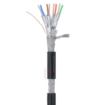 SFTP 야외 Cat7 랜 케이블 이중 쉴드 CCA 28AWG 다색