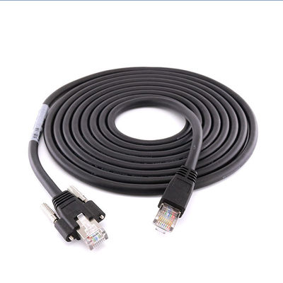 잠금 나사 그라이즈와 Cat6A 카메라 산업용 이더넷 케이블 S/FTP RJ45 8P