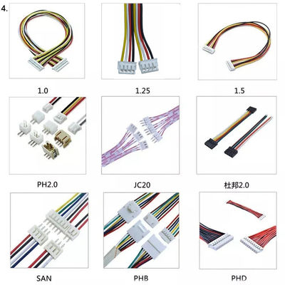 0.8 밀리미터 1.25 밀리미터는 산업을 위한 배선 장비 케이블 1Pin 2Pin 40Pin을 던집니다