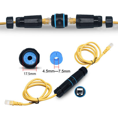 여성에게 여성인 야외 IP68 인라인 방수 커넥터 CAT6 STP