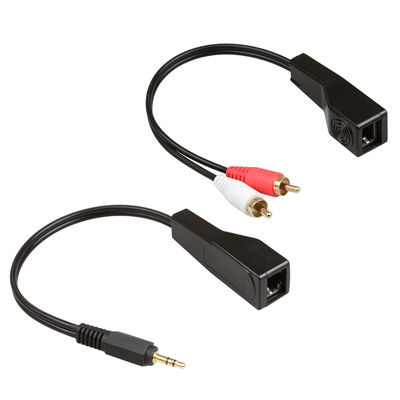 RCA 오디오 신호 3.5 MM 스테레오 케이블 빨간 화이트 색은 Cat5 Cat6 Cat7 Cat8에 적합합니다