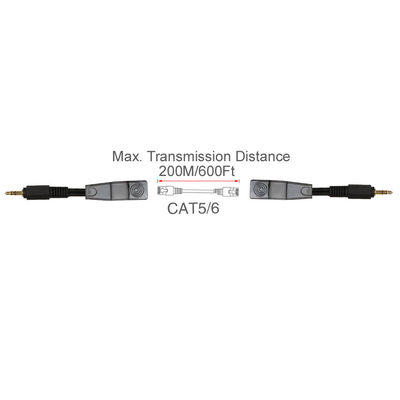 RJ45 여성 오디오 교수에 대한 Cat5 Cat6 관습 와이어 조립체 3.5 밀리미터 스테레오