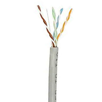 Cat6a 1000 Ft 이더넷 랜 케이블 23AWG 0.58 밀리미터 고체 구리 500Mzh PVC LSZH 재킷