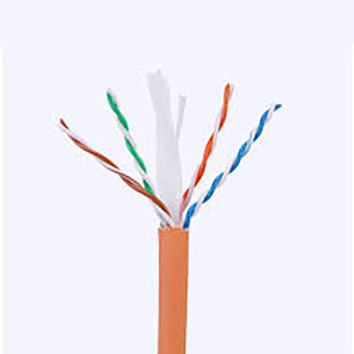 Cat6a 1000 Ft 이더넷 랜 케이블 23AWG 0.58 밀리미터 고체 구리 500Mzh PVC LSZH 재킷