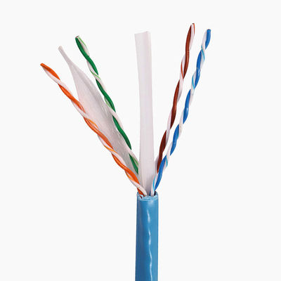 Cat6a 1000 Ft 이더넷 랜 케이블 23AWG 0.58 밀리미터 고체 구리 500Mzh PVC LSZH 재킷