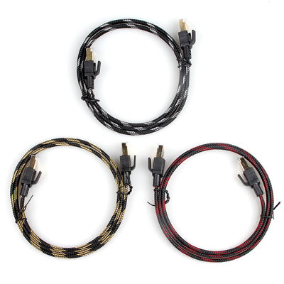 나일론 꼰 Cat7 패치 코드 비바람에 견디는 고속도 10Gbps