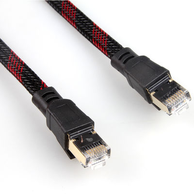 컴퓨터 이더넷 Cat7 패치 코드 나일론은 ＰＣ 랩탑 모뎀 라우터를 위해 땋았습니다