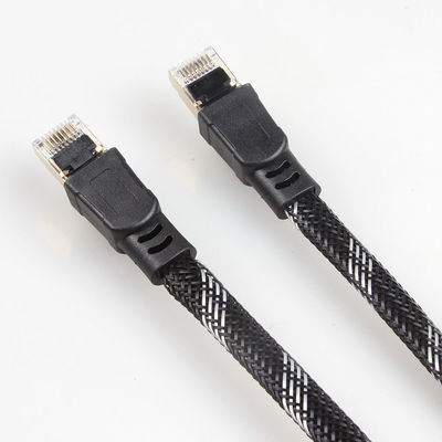 Rj45 Cat8 네트워크 케이블, 나일론 땋는 접속 코드 고양이 8