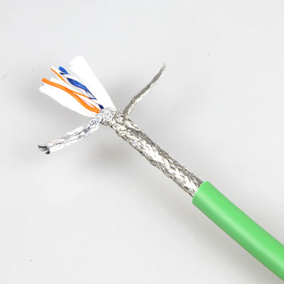 RJ45 기가비트 스테이블에 대한 녹색 카메라 산업용 이더넷 케이블 M12 4Pin