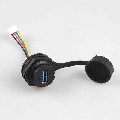 IP68는 USB 3.0 암 커넥터에 산업 랜 케이블 어셈블리 XH 2.5를 방수 처리합니다