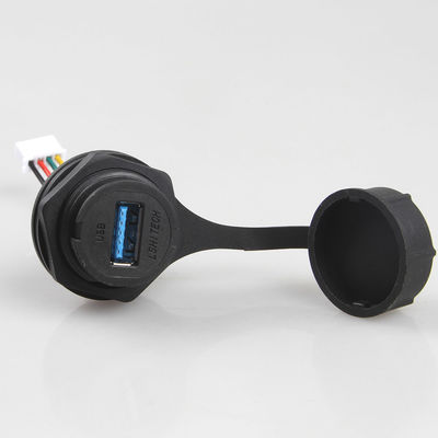 IP68는 USB 3.0 암 커넥터에 산업 랜 케이블 어셈블리 XH 2.5를 방수 처리합니다
