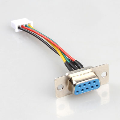 XH JST 3 핀에 여성인 OEM 구리 산업적 와이어 장치 어셈블리 DB9