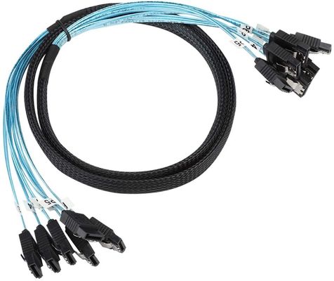 서버를 위한 여성 분배기 배선 장비 케이블 6Gbps SATA 3세 HDD 7 핀 내지 7 핀