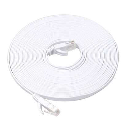 호리호리한 야외 실내 Cat6 패치 코드 100 Ft 10Gbps는 오래가서 편평해집니다