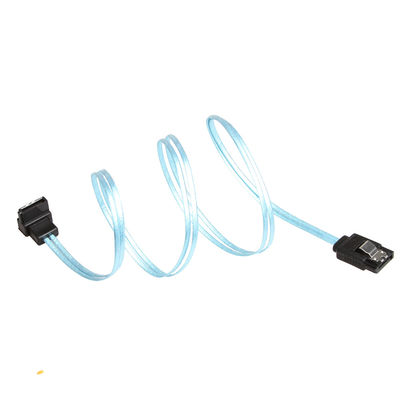 곧은 SATA 3 코드에 일직선형의, 8 인치 청색 SATA 3 연장 케이블