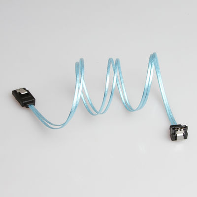 곧은 SATA 3 코드에 일직선형의, 8 인치 청색 SATA 3 연장 케이블