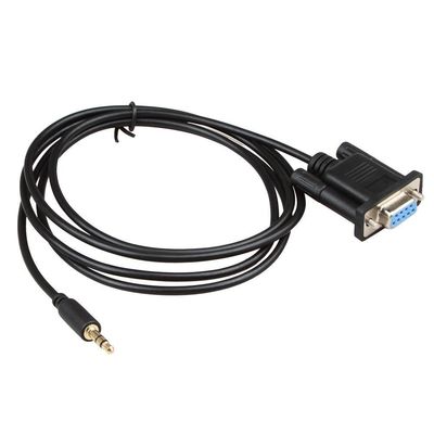 안정적인 DC 3.5 밀리미터에 대한 검은 RS232 배선 장비 케이블 DB9Pin 여성