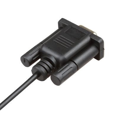 안정적인 DC 3.5 밀리미터에 대한 검은 RS232 배선 장비 케이블 DB9Pin 여성