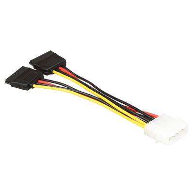 2에 대한 OEM SATA 동력선 장비 케이블 SATA 1 내지 2시 4분 핀 몰렉스 콘넷터