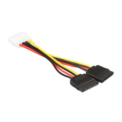 2에 대한 OEM SATA 동력선 장비 케이블 SATA 1 내지 2시 4분 핀 몰렉스 콘넷터
