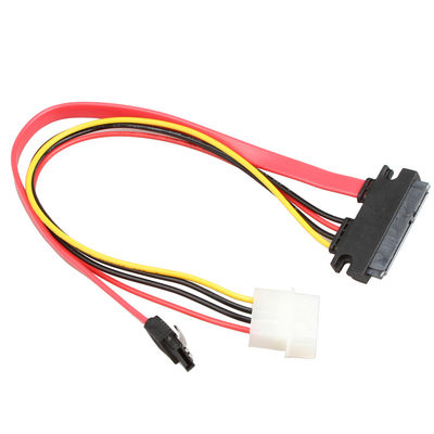 SATA 7Pin+4Pin에 대한 ROHS SATA 3세 데이터 와이어 장비 케이블 SATA 7+15Pin 22Pin
