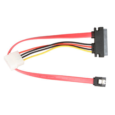 SATA 7Pin+4Pin에 대한 ROHS SATA 3세 데이터 와이어 장비 케이블 SATA 7+15Pin 22Pin
